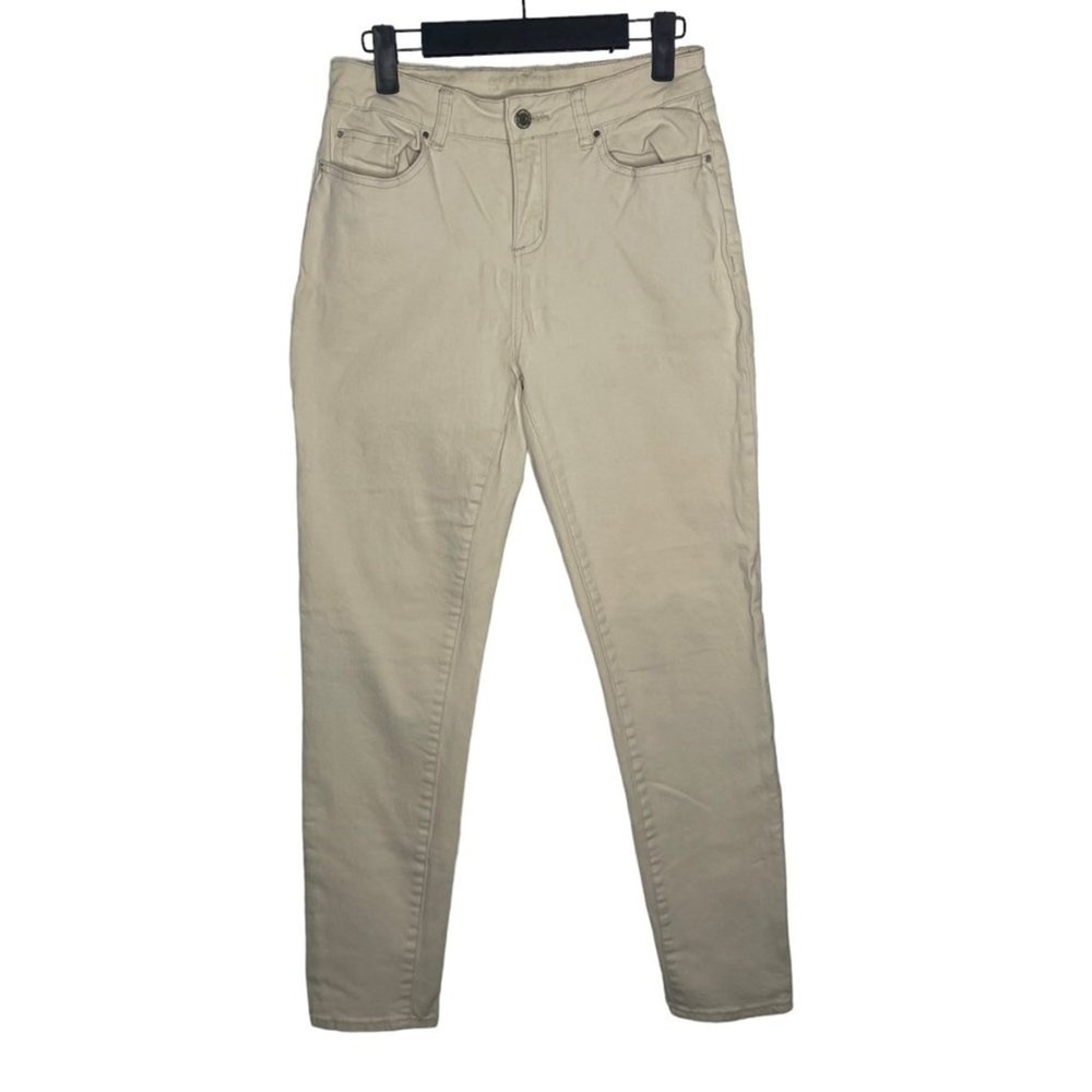 Sound Style Bobby Boyfriend Easy Fit Khaki Pants Beige Stretch Size 4